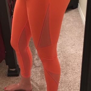 Lulu 7/8 Tights in beautiful coral/orange - 8